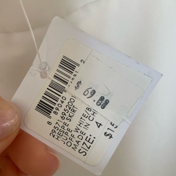 Club Monaco - White Asymmetrical Skirt - Picture 4 of 5